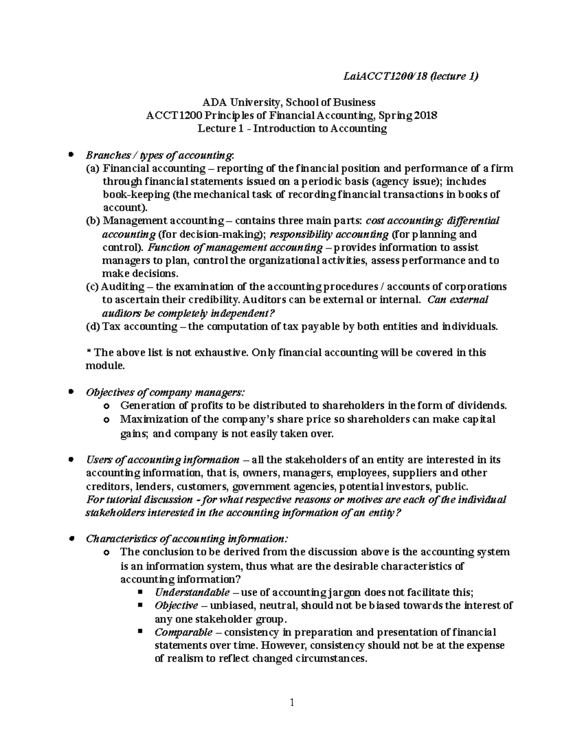 A7BCD31A A597 4E2A BD6C 2A29EA0E1249 - LaiACCT1200/18 (lecture 1) ADA ...