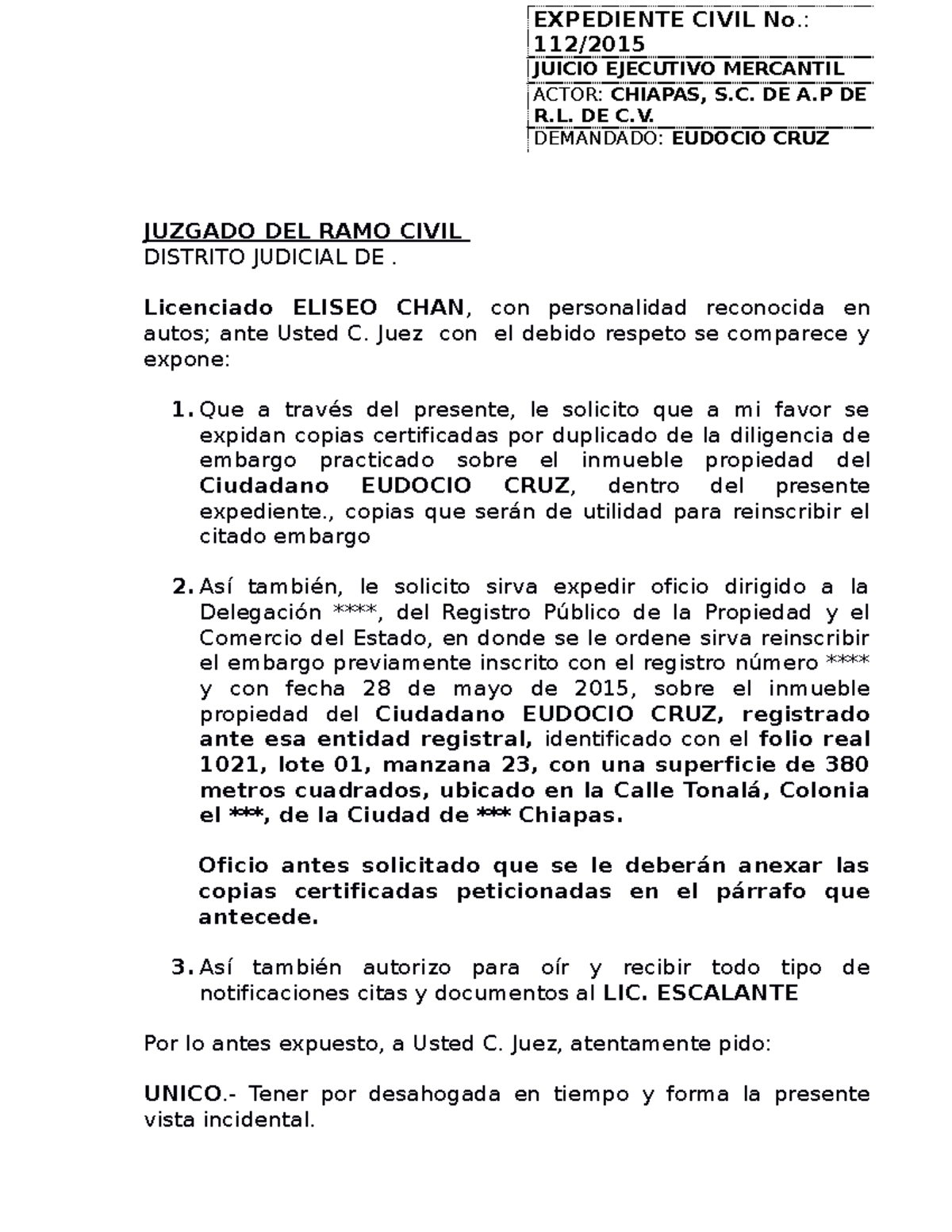 Formulario De Orden De Embargo En Texas