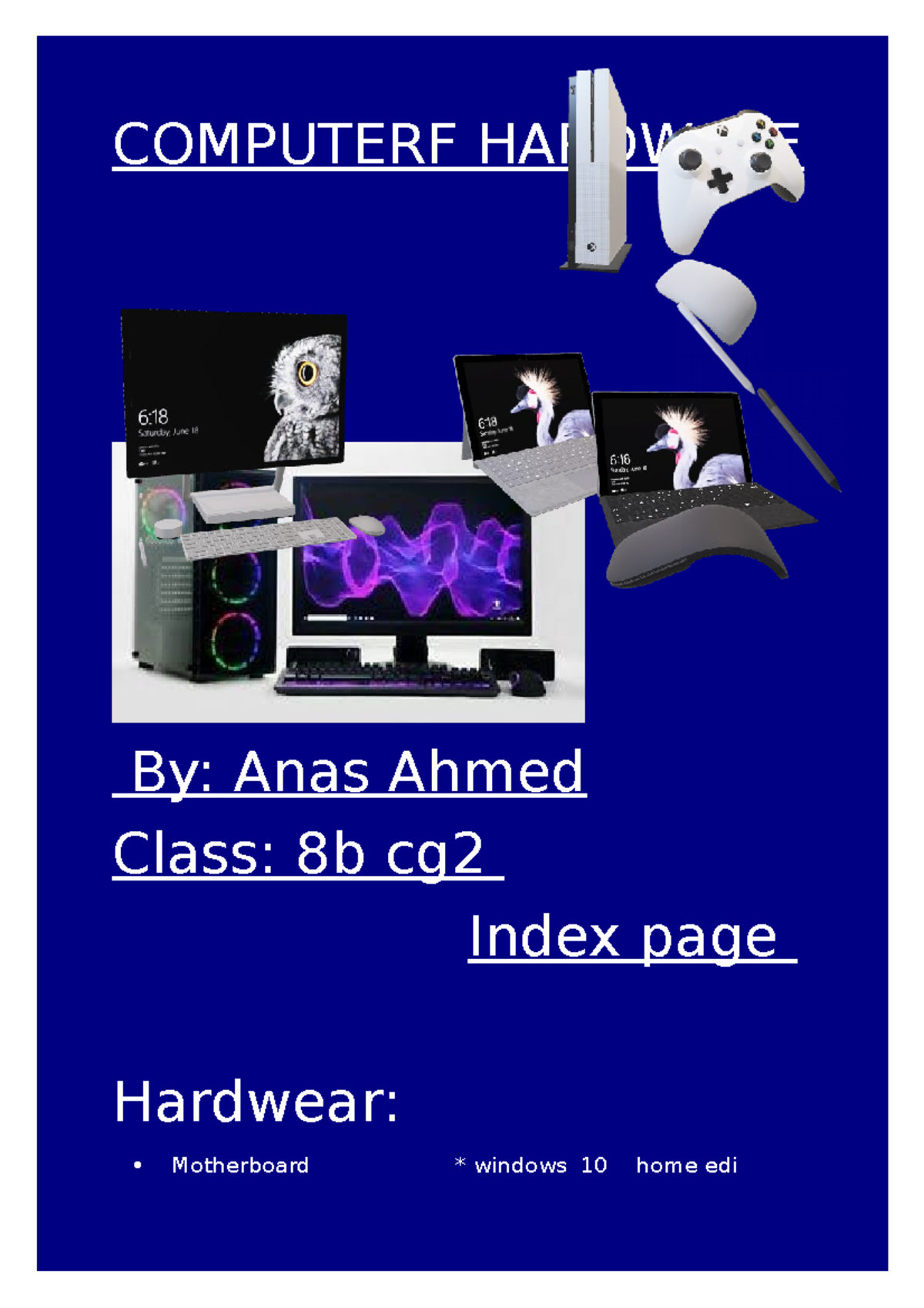 Computerf Hardware computer science COMPUTERF HARDWARE