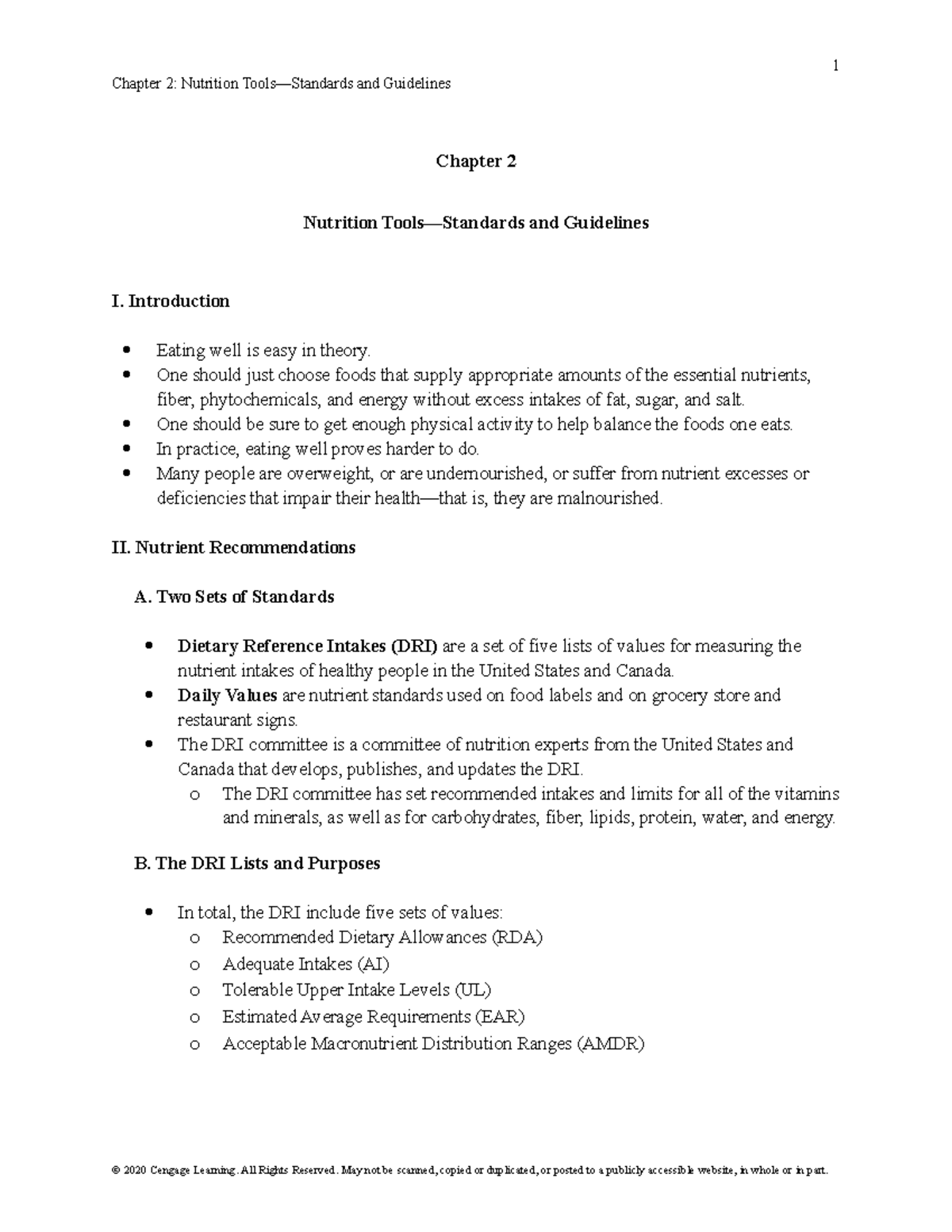 Chapter 2 Nutrition Tools Standards And Guidelines Studocu