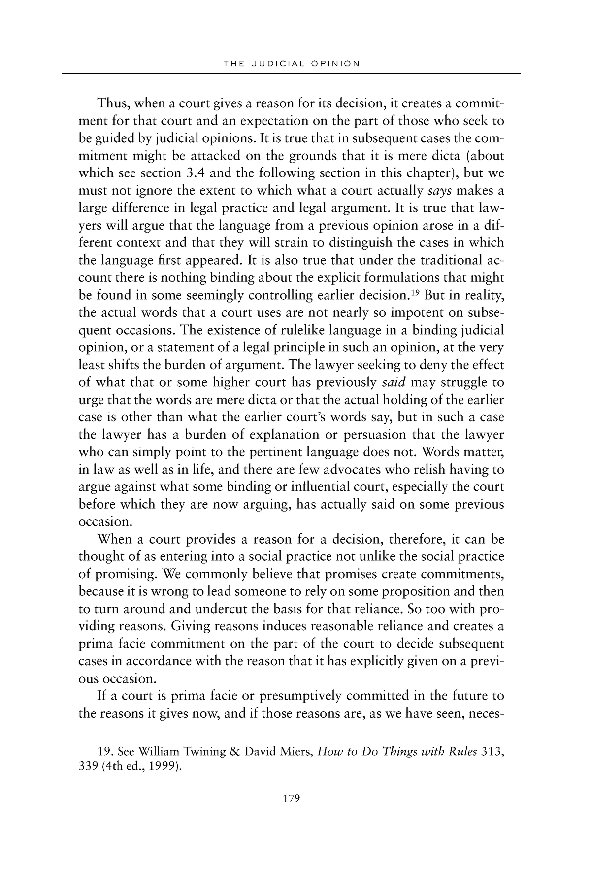 Thinking Like a Lawyer-66 - Thus, when a court gives a reason for its ...