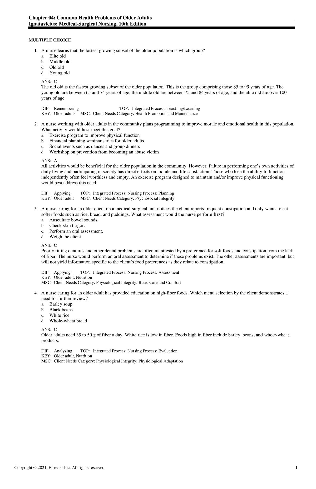 Exam View - Chapter 04 - PRACTICE, PRACTICE, PRACTICE PRACTICE ...