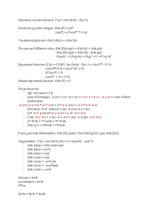 Exponent Laws and Exponential Functions - MATH 1013 - - Studocu