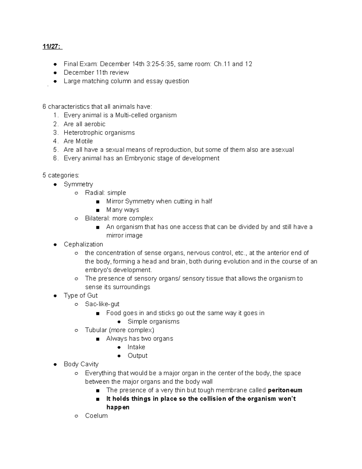 New Notes - Professor James LaSalle - 11/27: Final Exam: December 14th ...