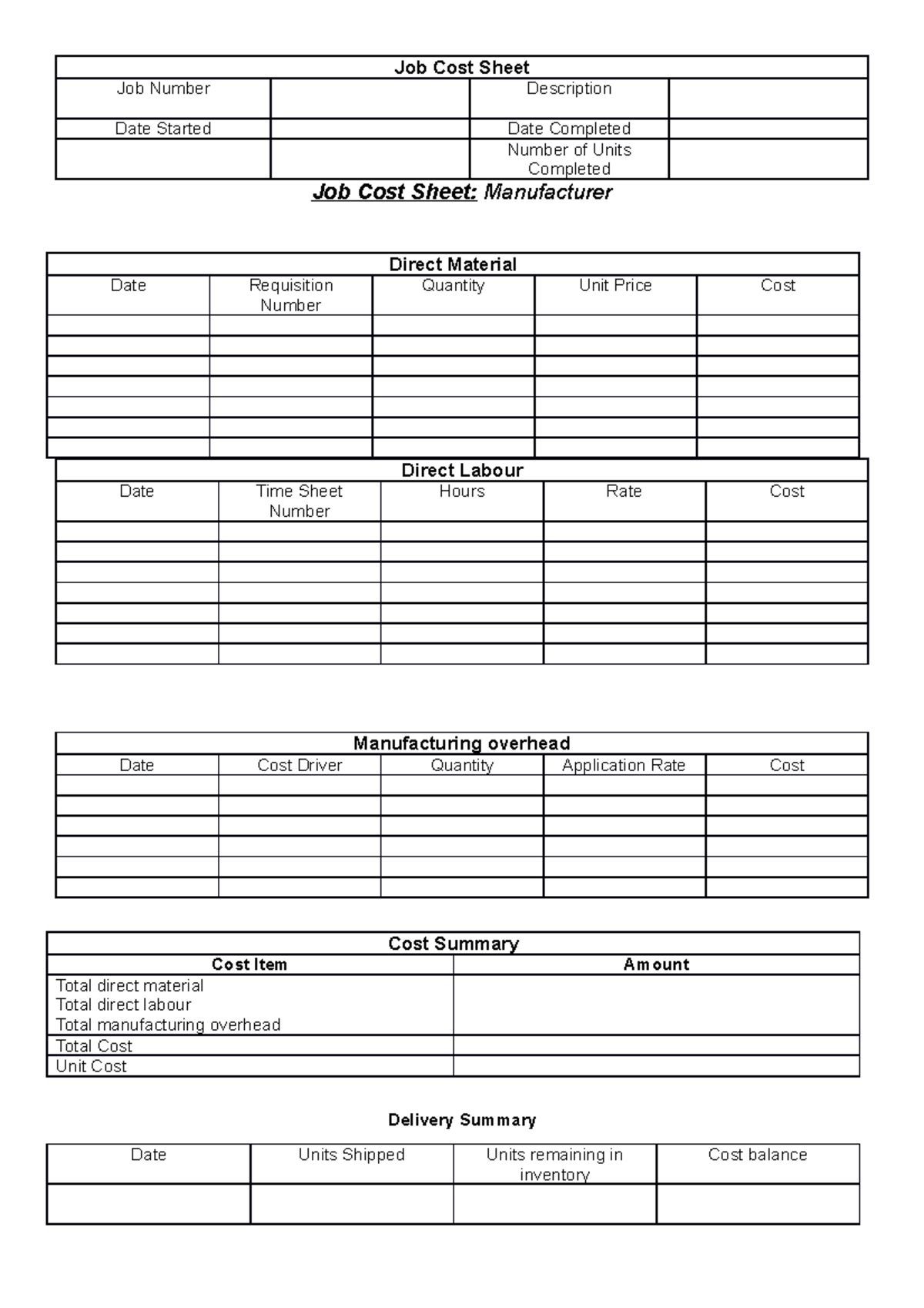 job-cost-sheet-exam-prep-job-cost-sheet-job-number-description-date