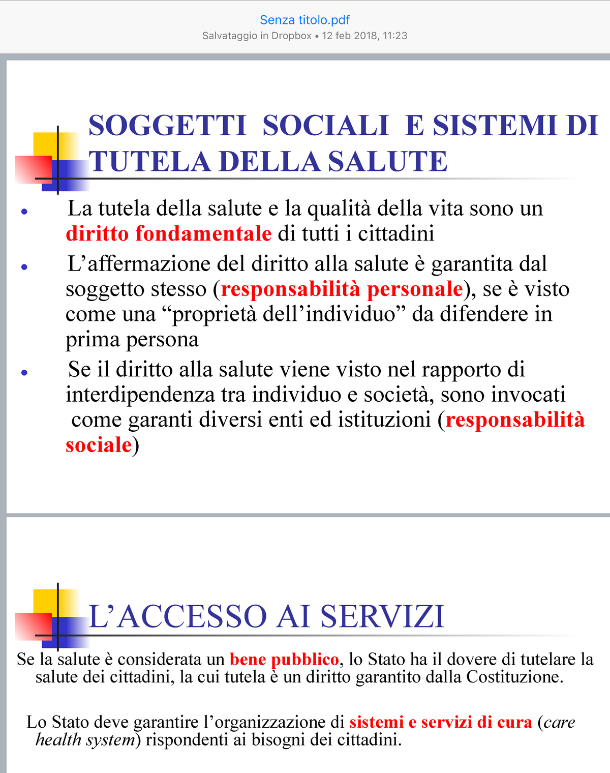 6 Tutela Della Salute - Lo Stato Deve Garantire L’organizzazione Di ...