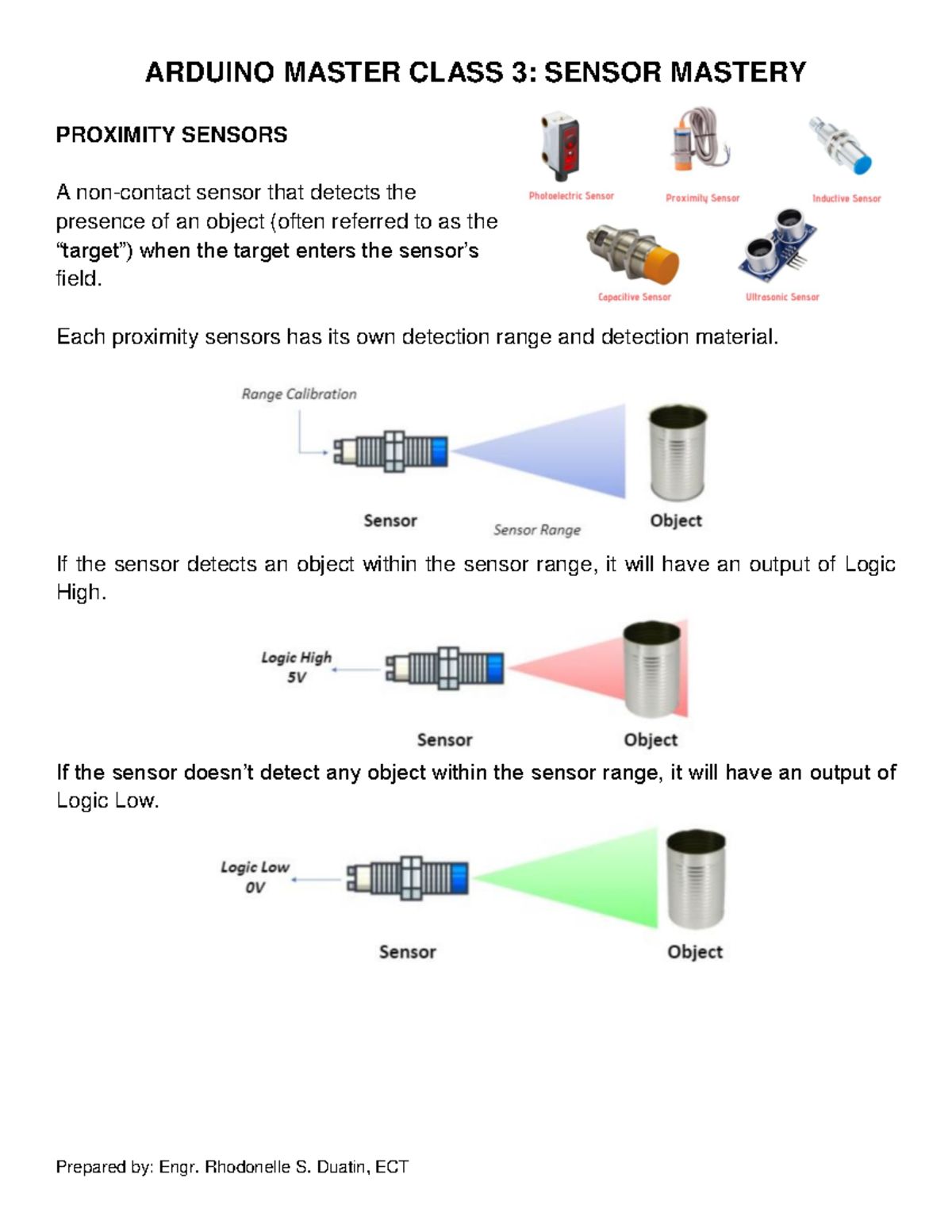 Arduino Master Class 3 AND 4 - ARDUINO MASTER CLASS 3: SENSOR MASTERY ...