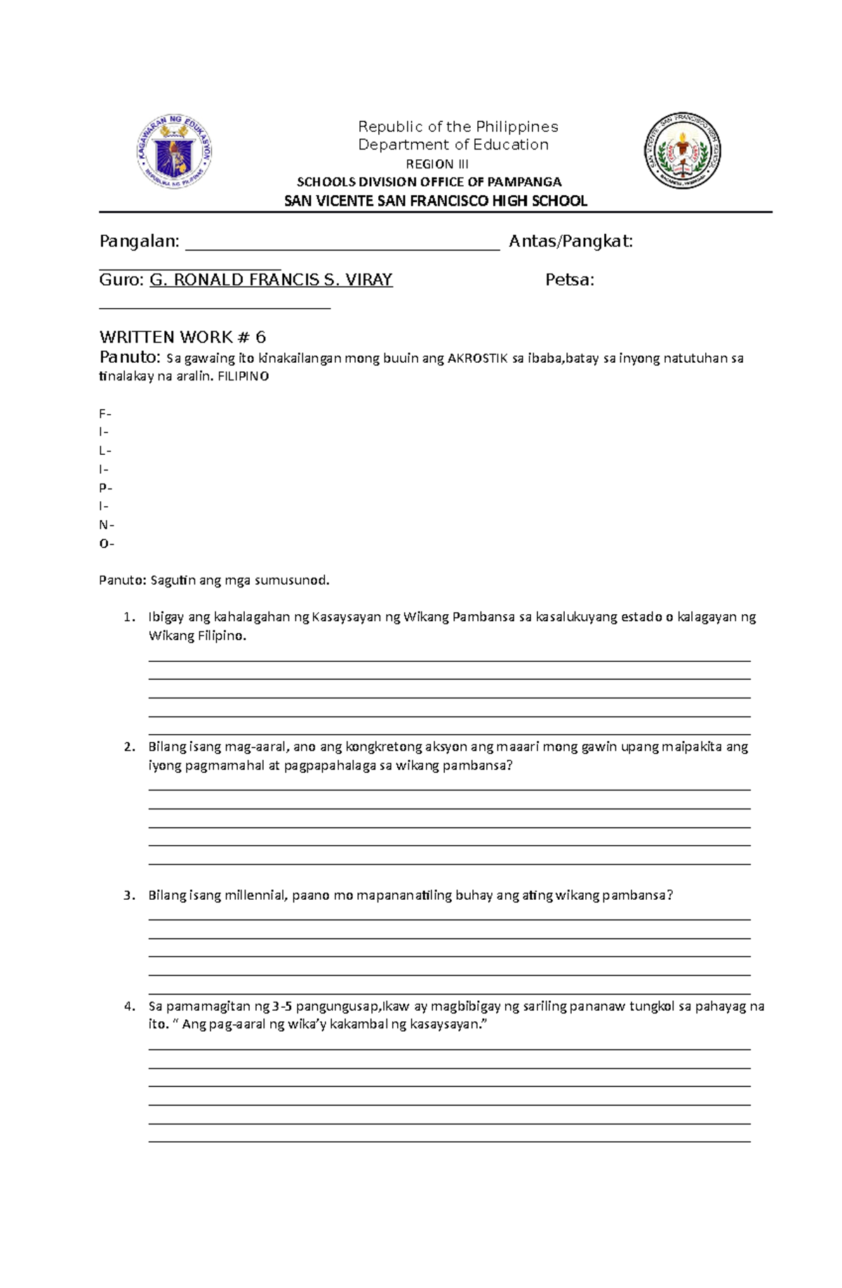 Midterm-Examkompan Set B - Republic Of The Philippines Department Of ...