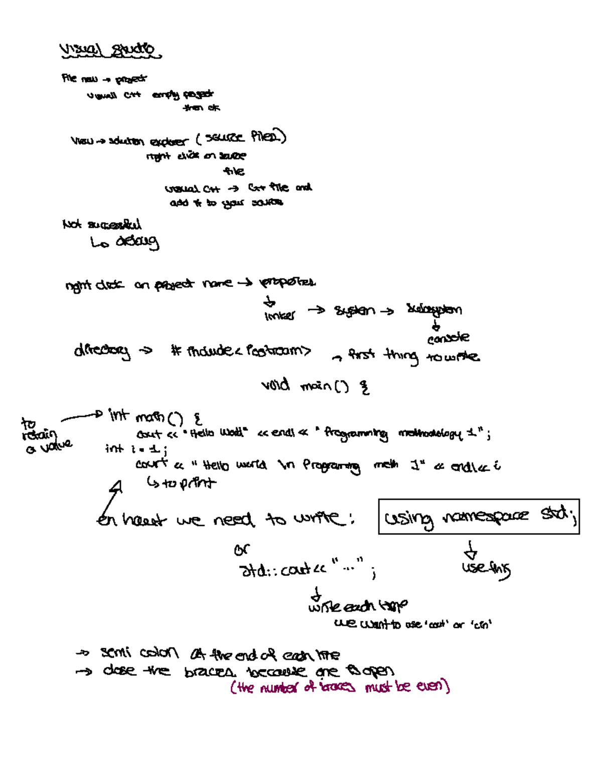 COEN 243 - TUT 1 - Tutorial personal notes and exercises - Visual ...