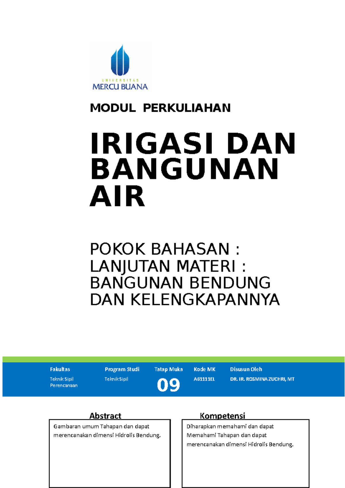 Modul Perencananaan Jaringan Irigasi Dan Drainase [TM9] - MODUL ...