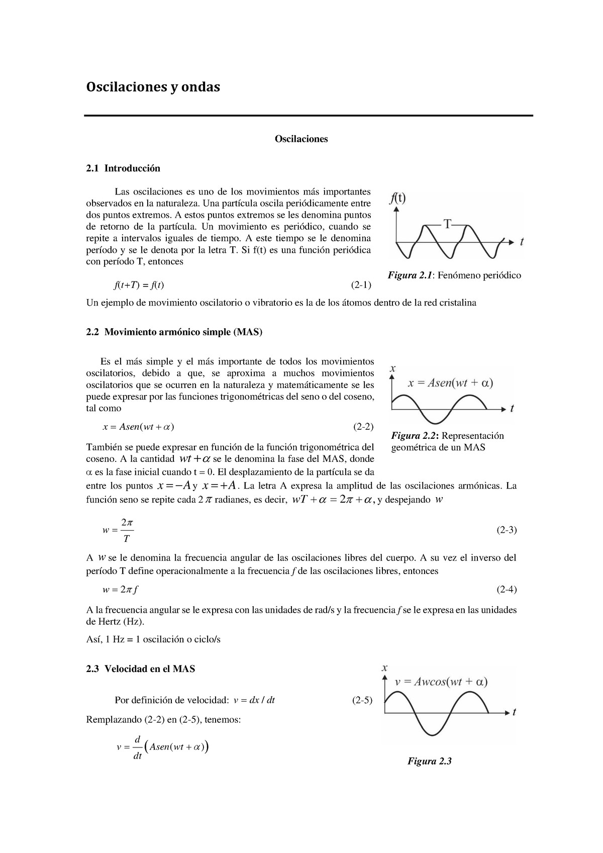 Oscilaciones Y Ondas - ELASTICIDAD TEMAS - Oscilaciones Y Ondas ...