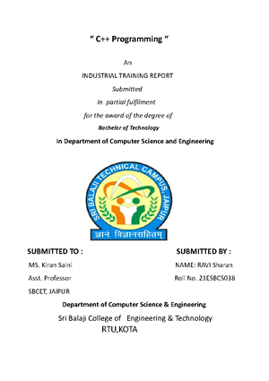 Major Project Abstract - Swami Keshvanand Institute of Technology ...