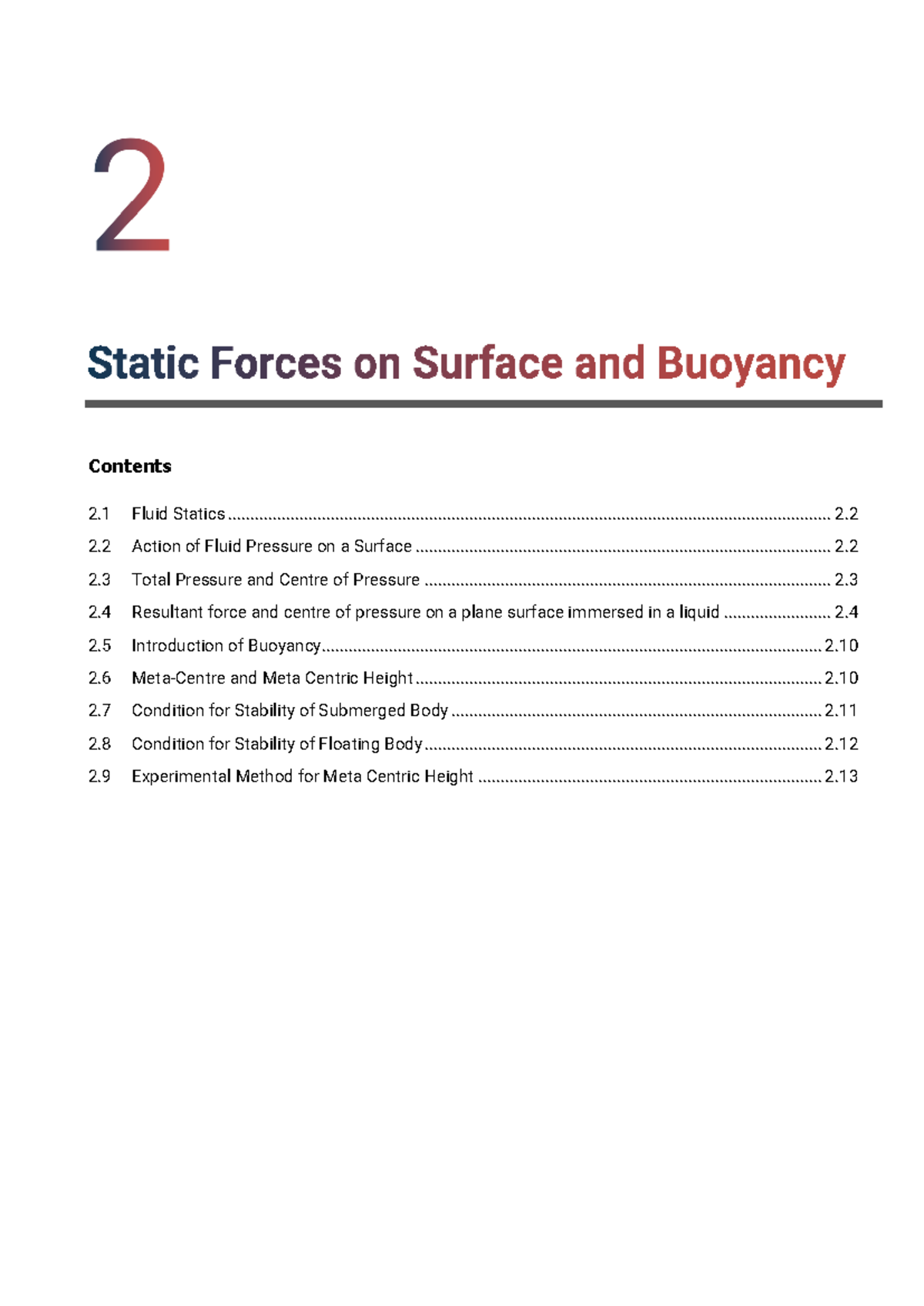 Fluid Mechanics and Hydraulic Machines GTU Study Material Notes Unit-2 ...