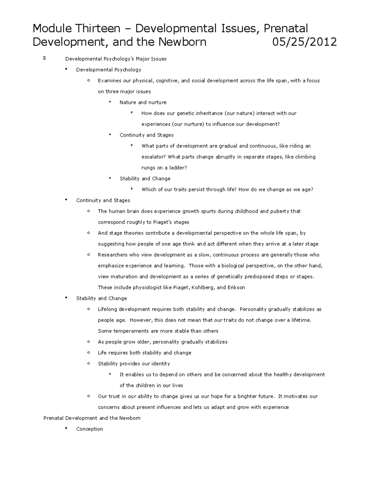 Summary Psychology in Modules - module 13-15 - Module Thirteen ...