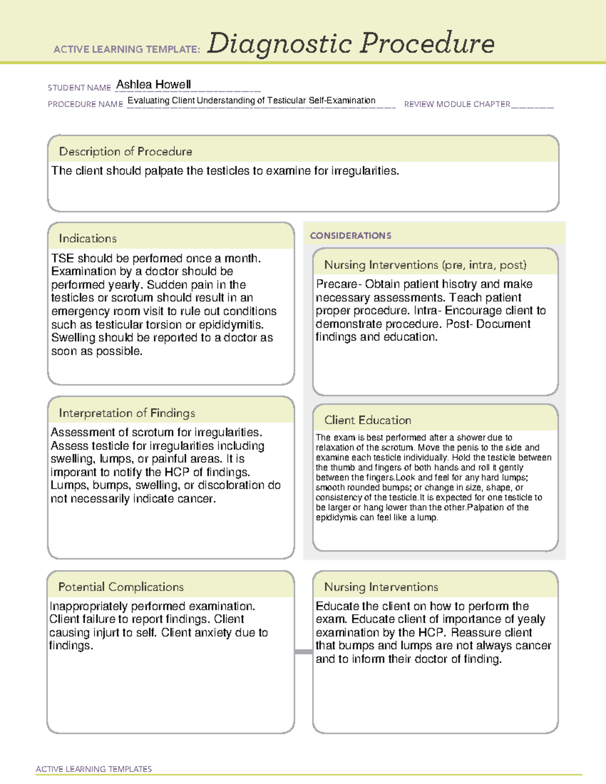 Evaluating Client Understanding of Testicular Self-Examination ...