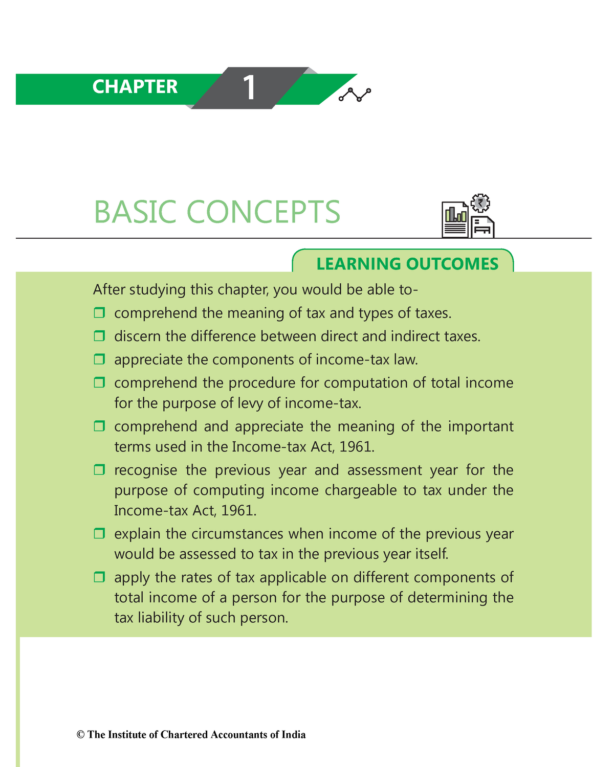 Chp-1 Income Tax Basic Concepts - LEARNING OUTCOMES CHAPTER 1 After ...