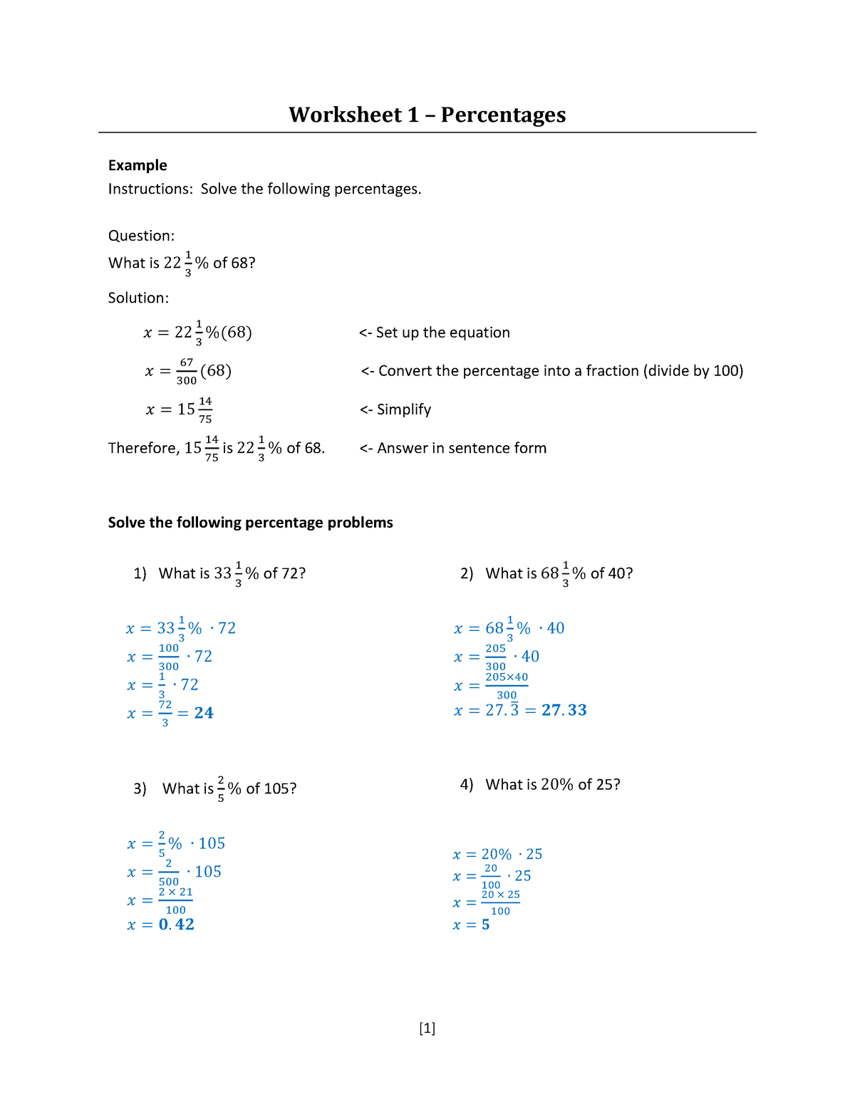 unit percents homework 3 application of percents answer key