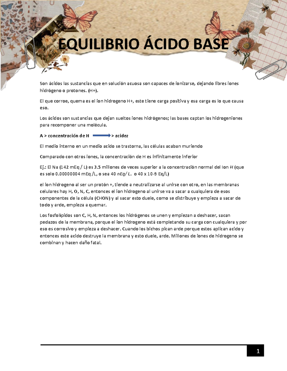 Equilibrio Acido Base - EQUILIBRIO ¡CIDO BASE Son ·cidos Las Sustancias ...