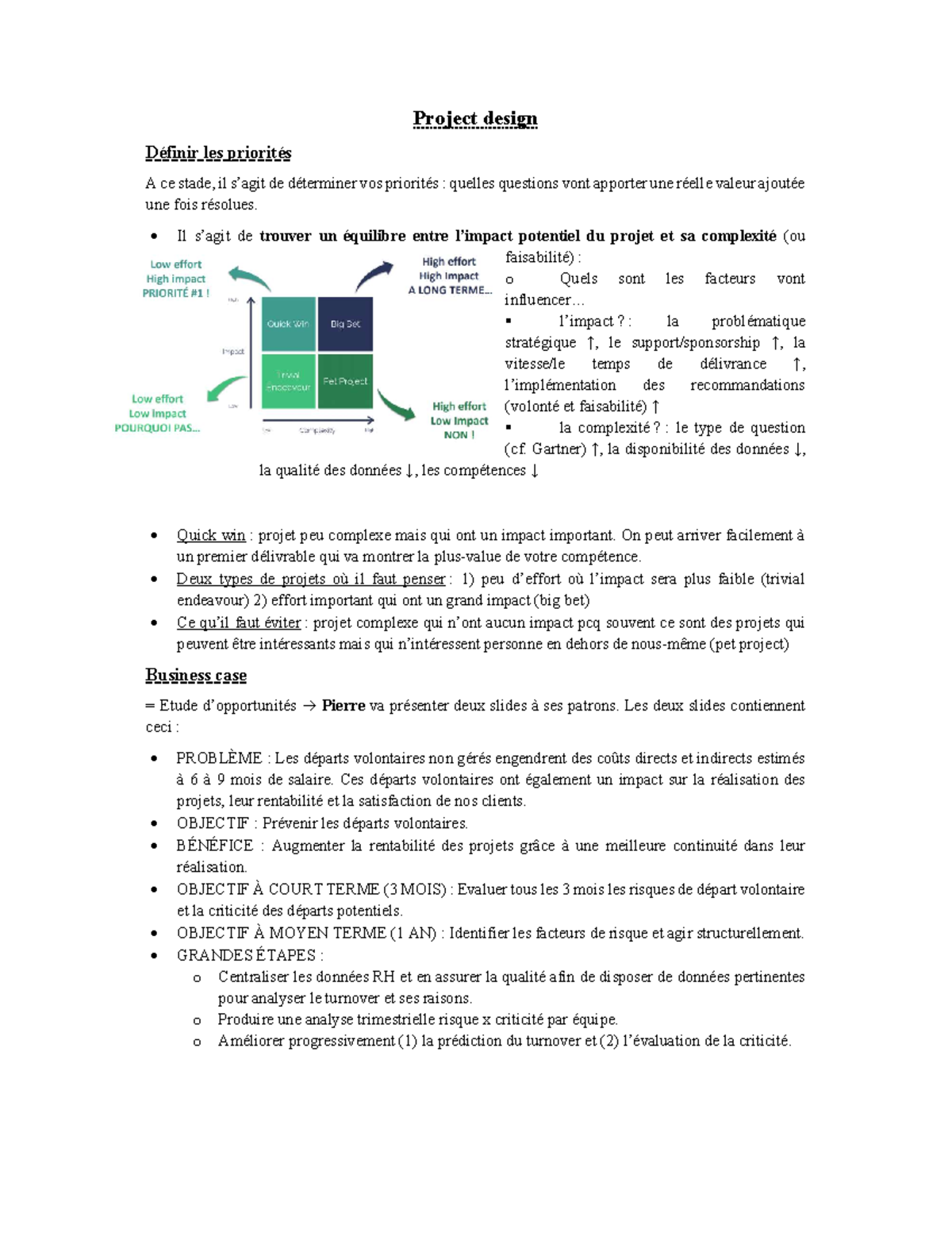Cours de reporting Project design - Project design Définir les ...