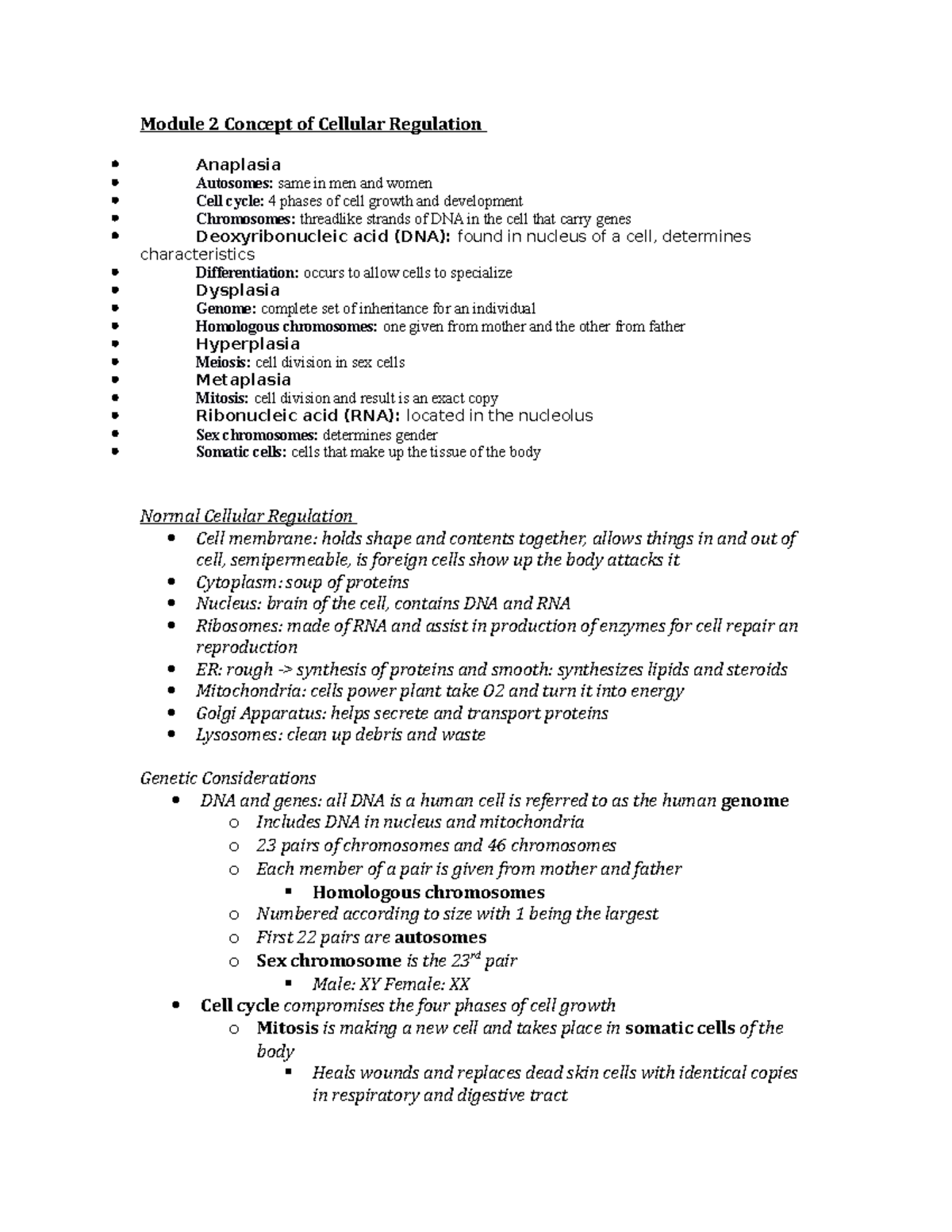 Module 2 Concept Of Cellular Regulation - Module 2 Concept Of Cellular ...