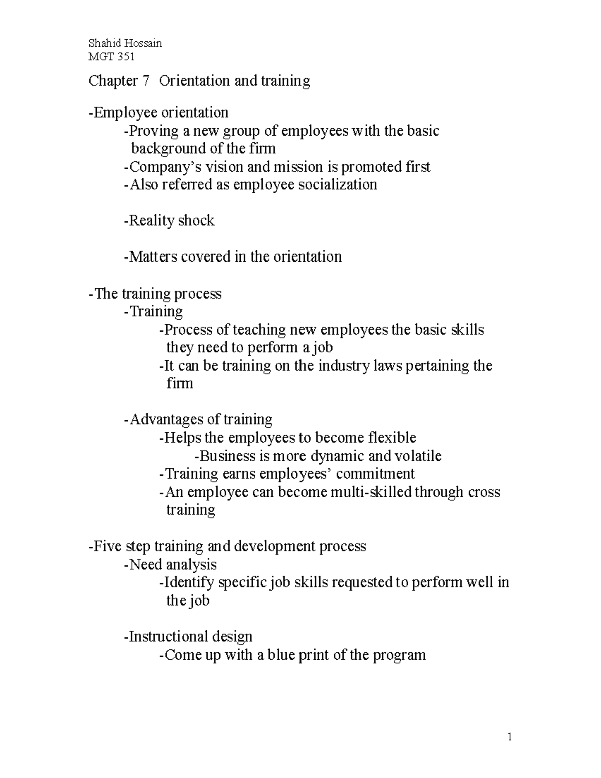 chapter-7-orientation-and-training-mgt-351-chapter-7-orientation-and