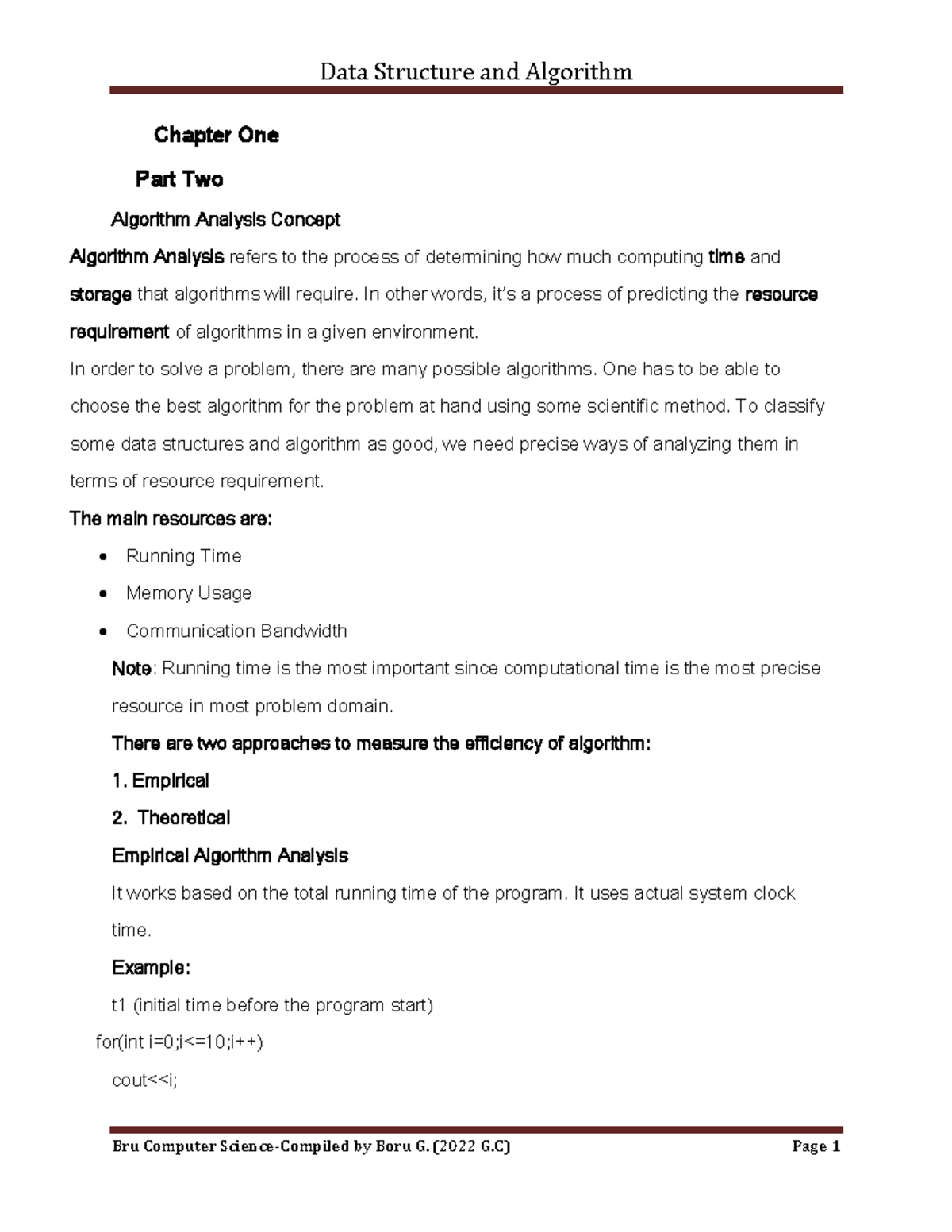 Algorithm - this course is lecture note for computer science second ...