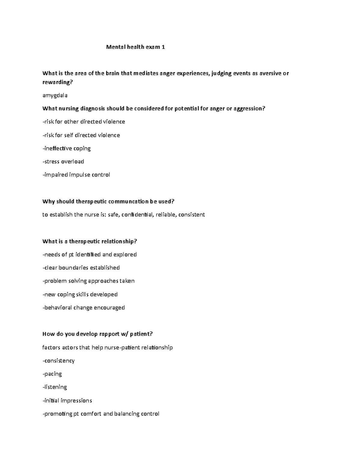 Quizlet Mental Health Exam 1 - v1in4e5