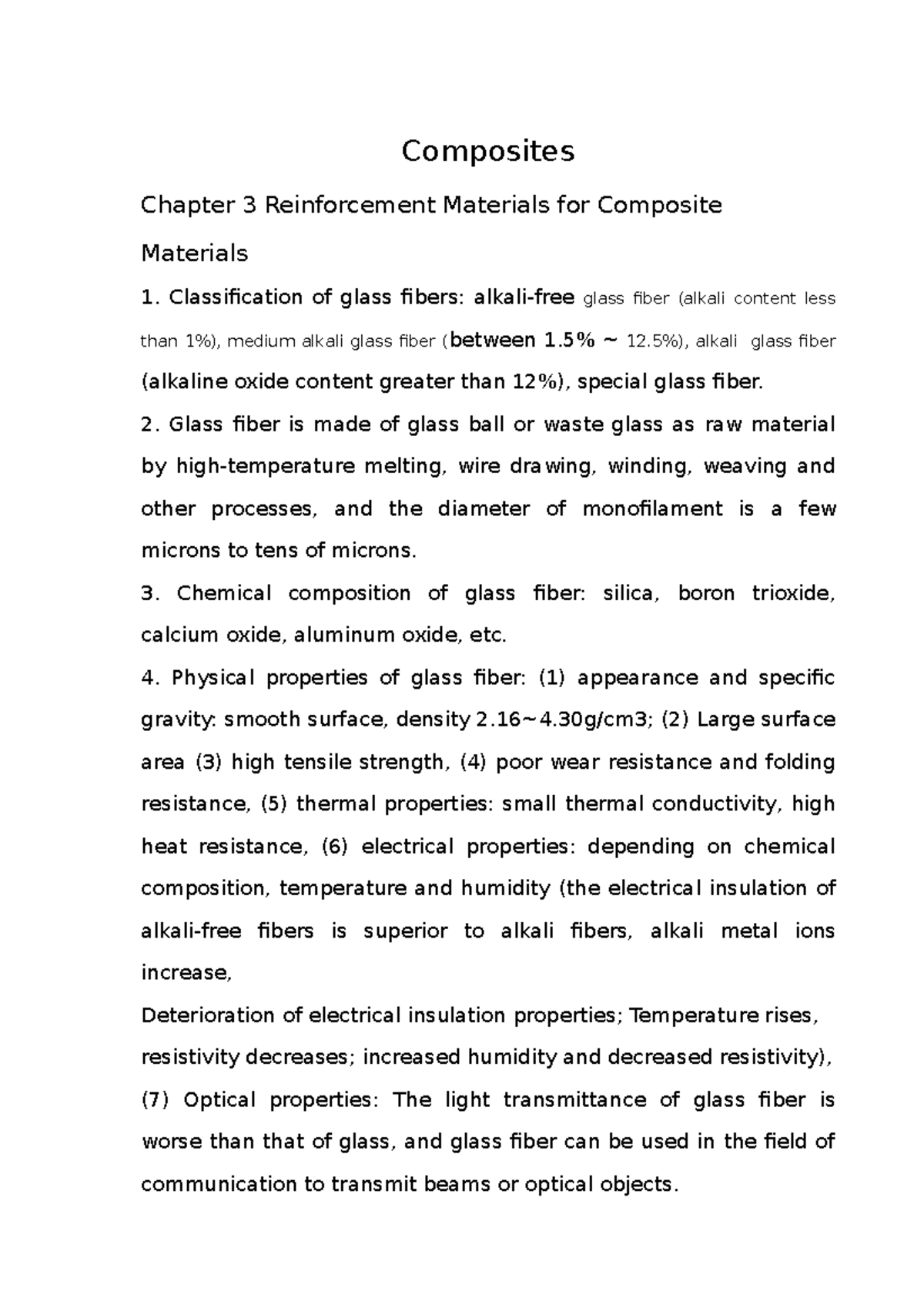 Chapter 3 Reinforcement Materials for Composite Materials - Composites ...