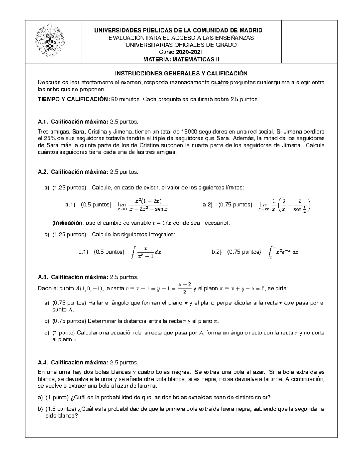 Matem Áticas-ii-6 - Evau - UNIVERSIDADES P ́UBLICAS DE LA COMUNIDAD DE ...