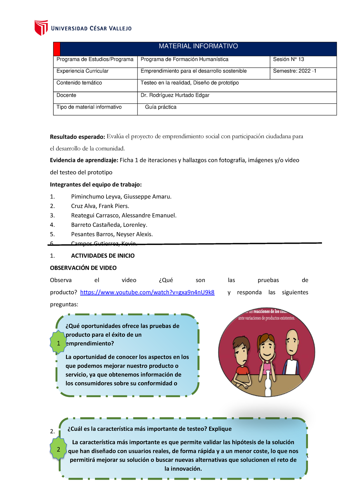 Gu A Pr Ctica N Desarrollo Practica Programa De Formacin Human Stica Semestre