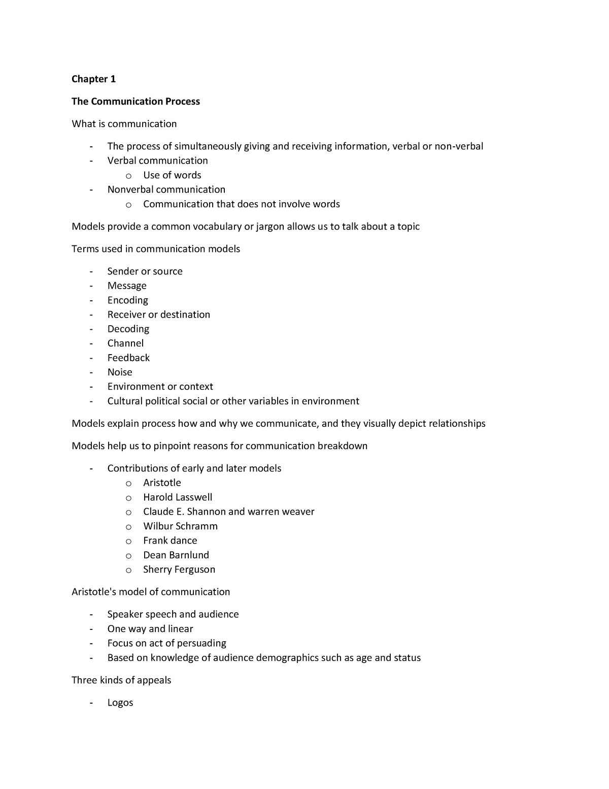 Organizatonal Communicaton Midterm - Chapter 1 The Communication ...