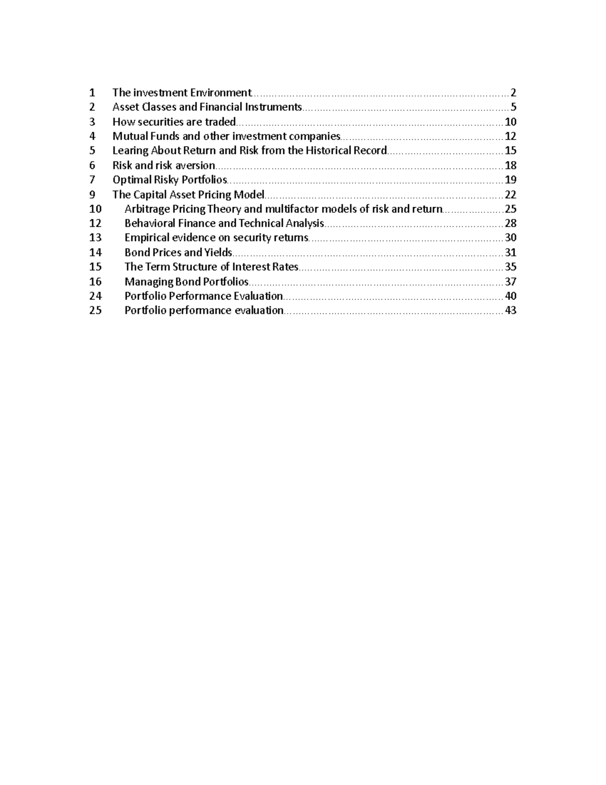 Summary boek bodie kane marcus 1 The investment Studocu