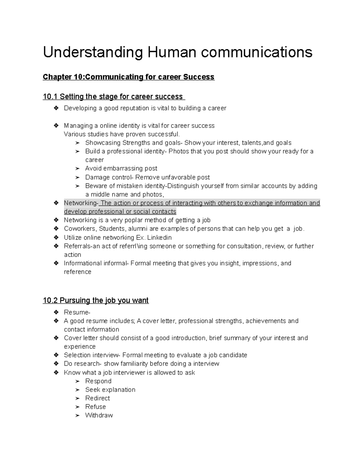 Understanding Human Communication Chapter 10-12 - Understanding Human ...