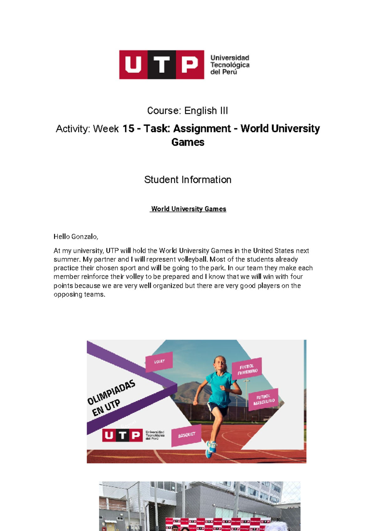 Ingles 3 S15 - practica - Course: English III Activity: Week 15 - Task ...