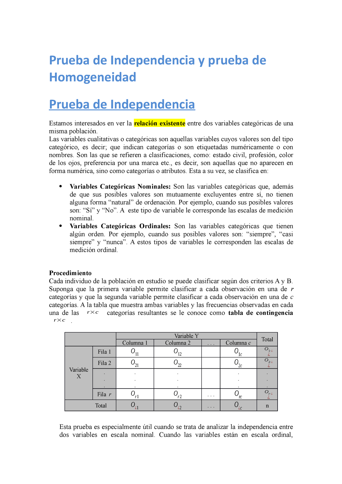 14. Prueba De Independencia Y Prueba De Independencia - Prueba De ...