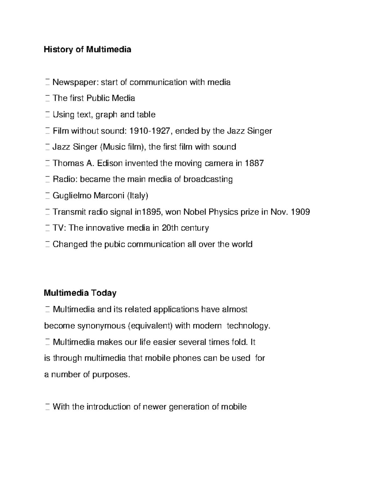 History of Multimedia - History of Multimedia Newspaper: start of ...