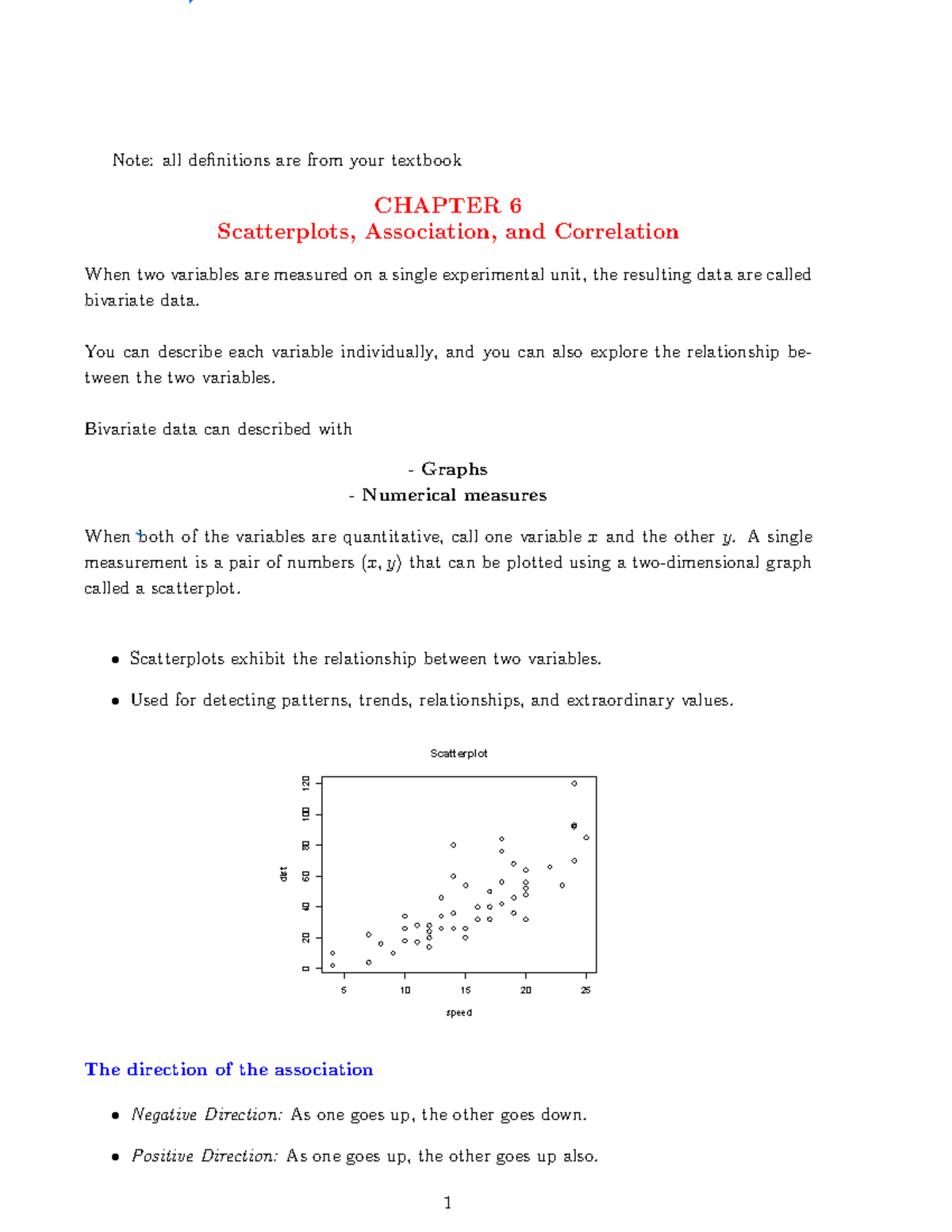 Lecture-9-13711 - scatterplots association and correlation - Note: all ...