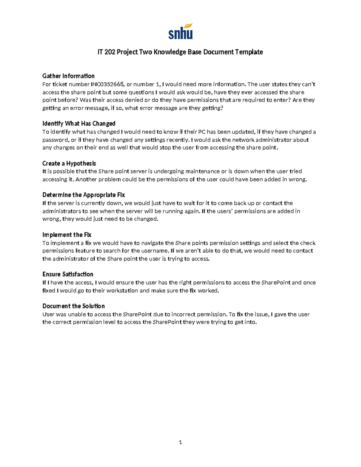 IT 202 Project Two-guerrero - IT 202 Project Two Knowledge Base ...