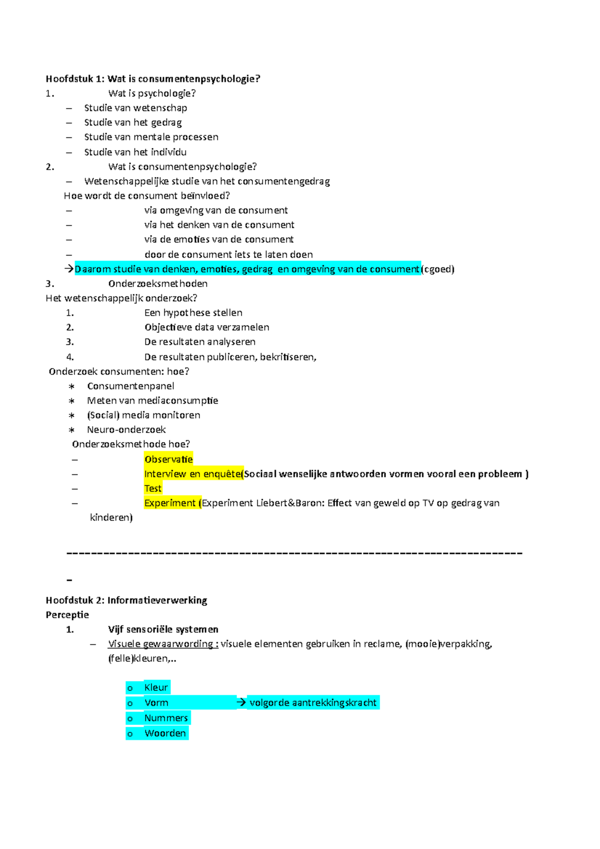 Samenvatting Examen - Hoofdstuk 1: Wat Is Consumentenpsychologie? 1 ...