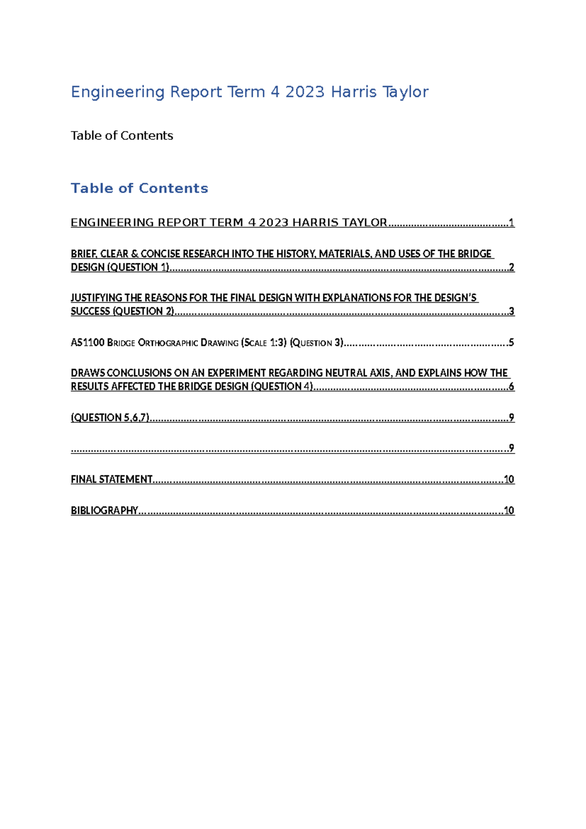 Engineering Report Term 4 2023 - Engineering Report Term 4 2023 Harris ...