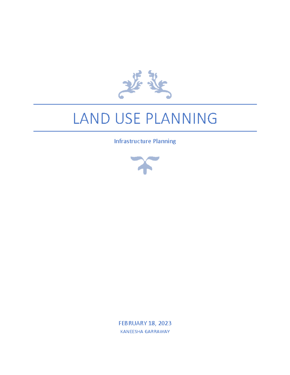 Land Use Planning 2 LAND USE PLANNING Infrastructure Planning   Thumb 1200 1553 