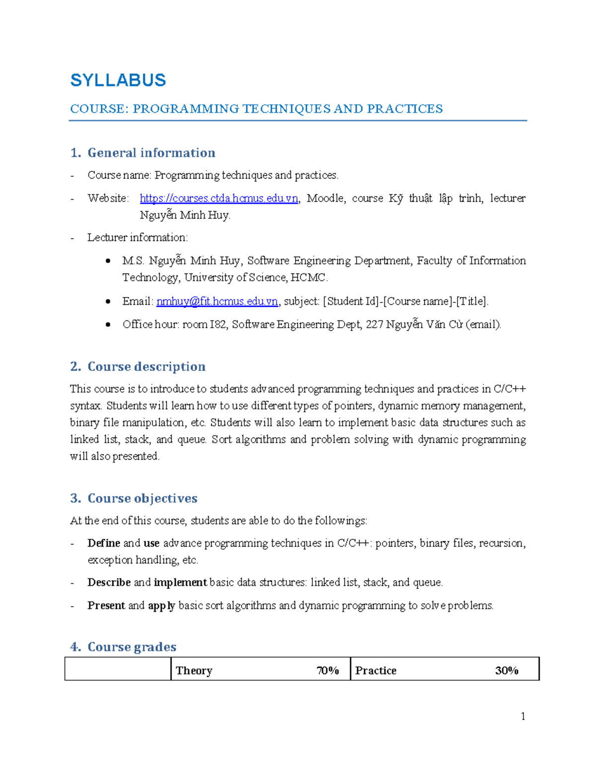 AP 00 Syllabus CLC c++ from control structures through objects ...