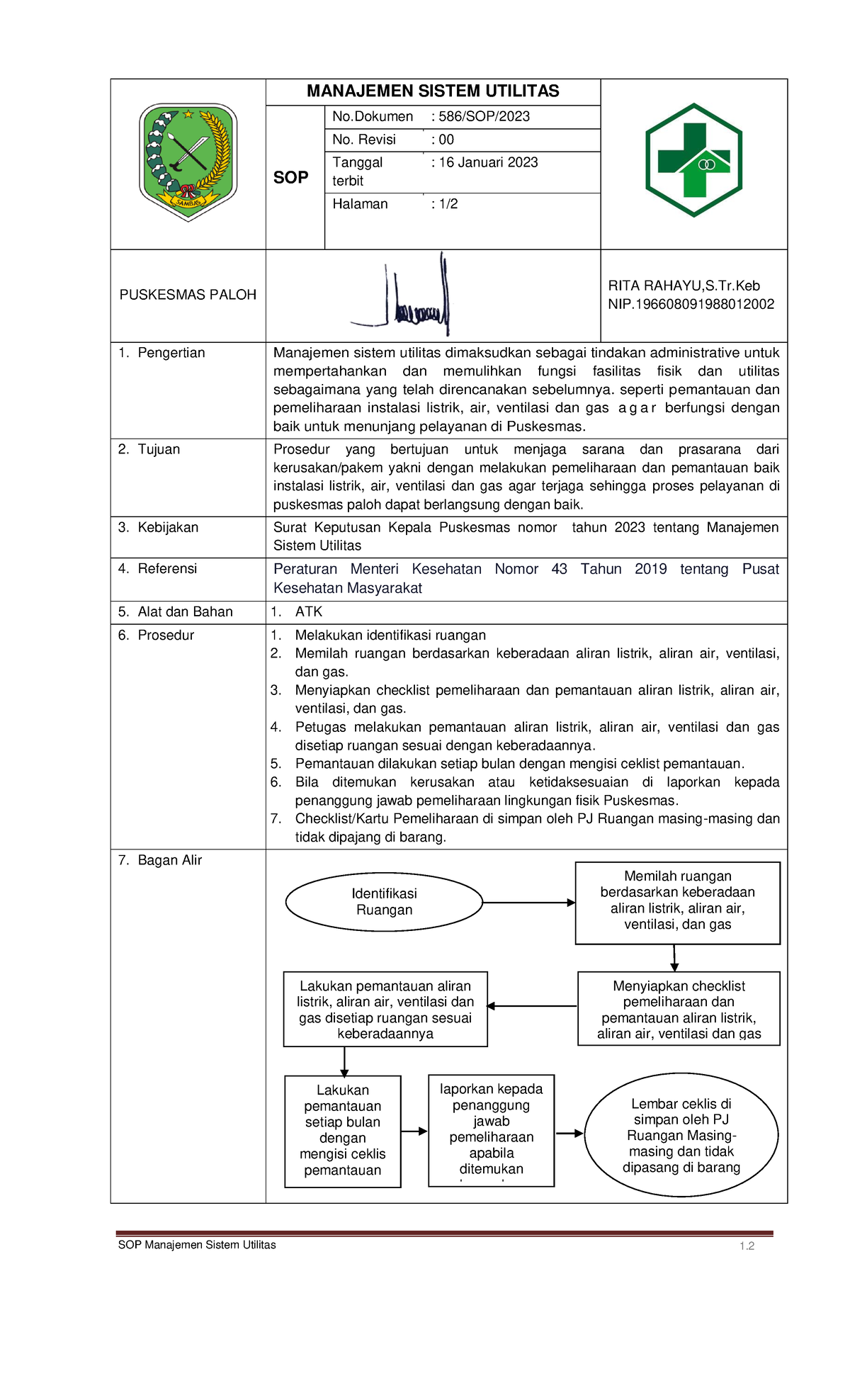 147 B Sop Manajemen Sistem Utilitas Sop Manajemen Sistem Utilitas Manajemen Sistem Utilitas 6493