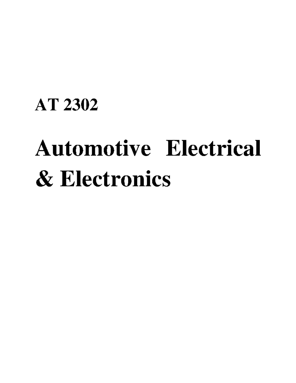 AT6502 uw electronics and communication engineering second lectronics