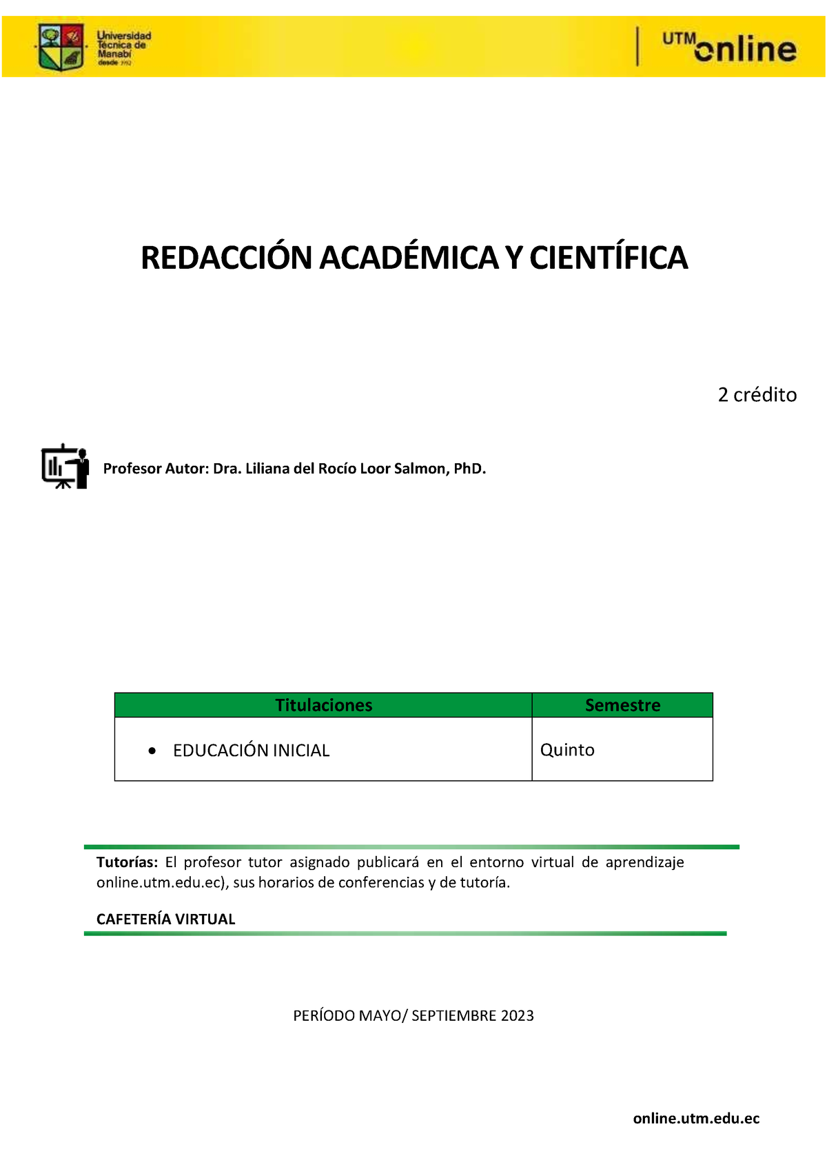 Compendio Unidad 4 - Planificaciones - REDACCI”N ACAD.. Y CIENTÕFICA 2 ...