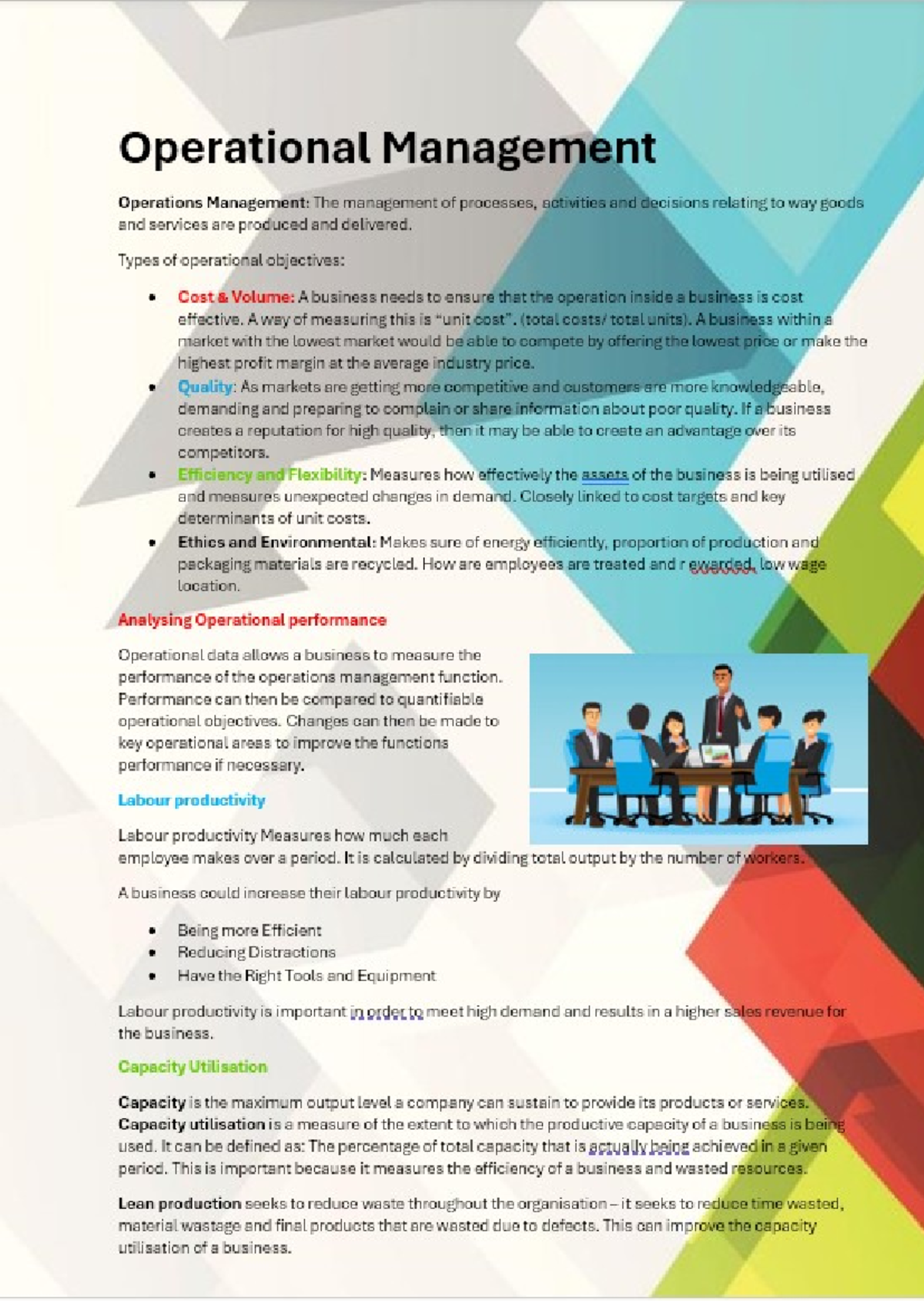 Operational management - Studocu