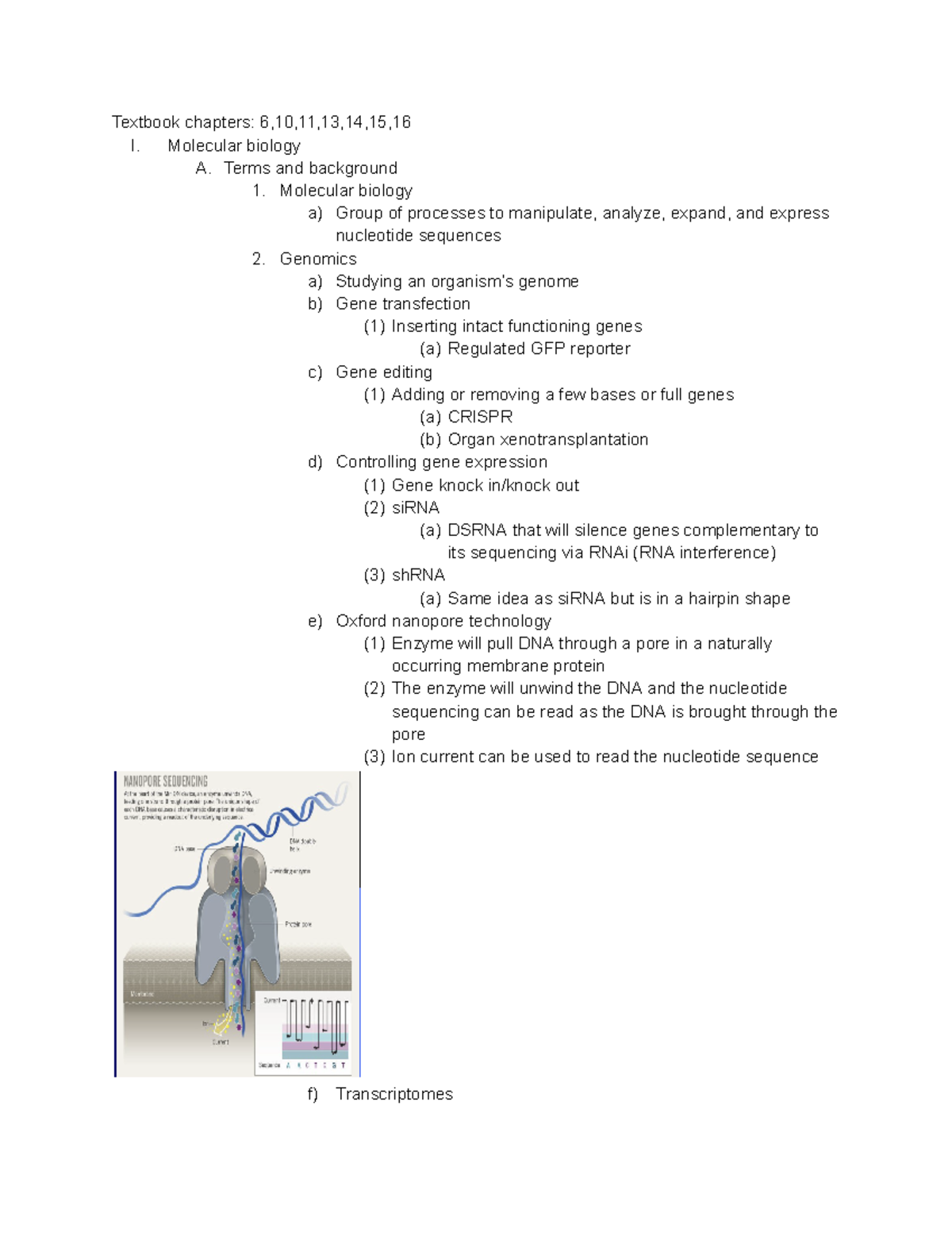 Bio 311 Review #2-2 - notes from exam 2 - Textbook chapters: 6,10,11,13 ...