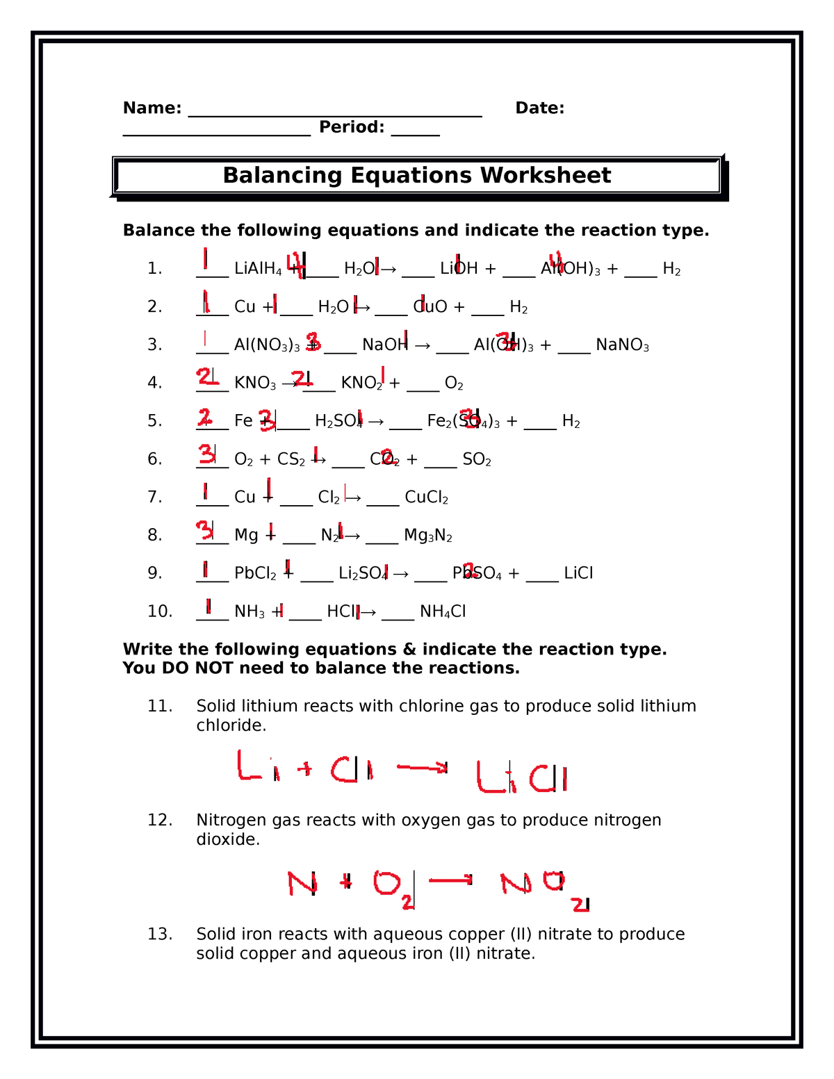 chemistry-balancing-equations-worksheet-2-answer-key-1-some-of-the
