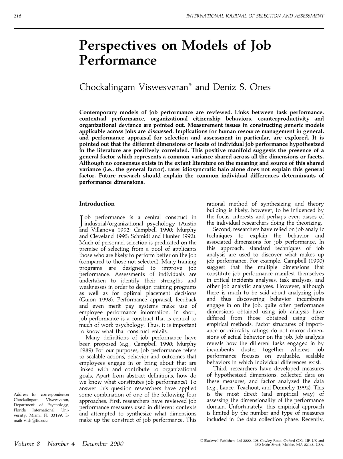 q1-job-and-task-performance-perspectives-on-models-of-job-performance