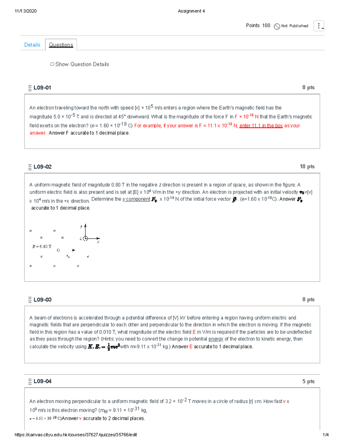 PHY120 2 Assignment 4 2020-21 - Points 100 Not Published Show Question ...